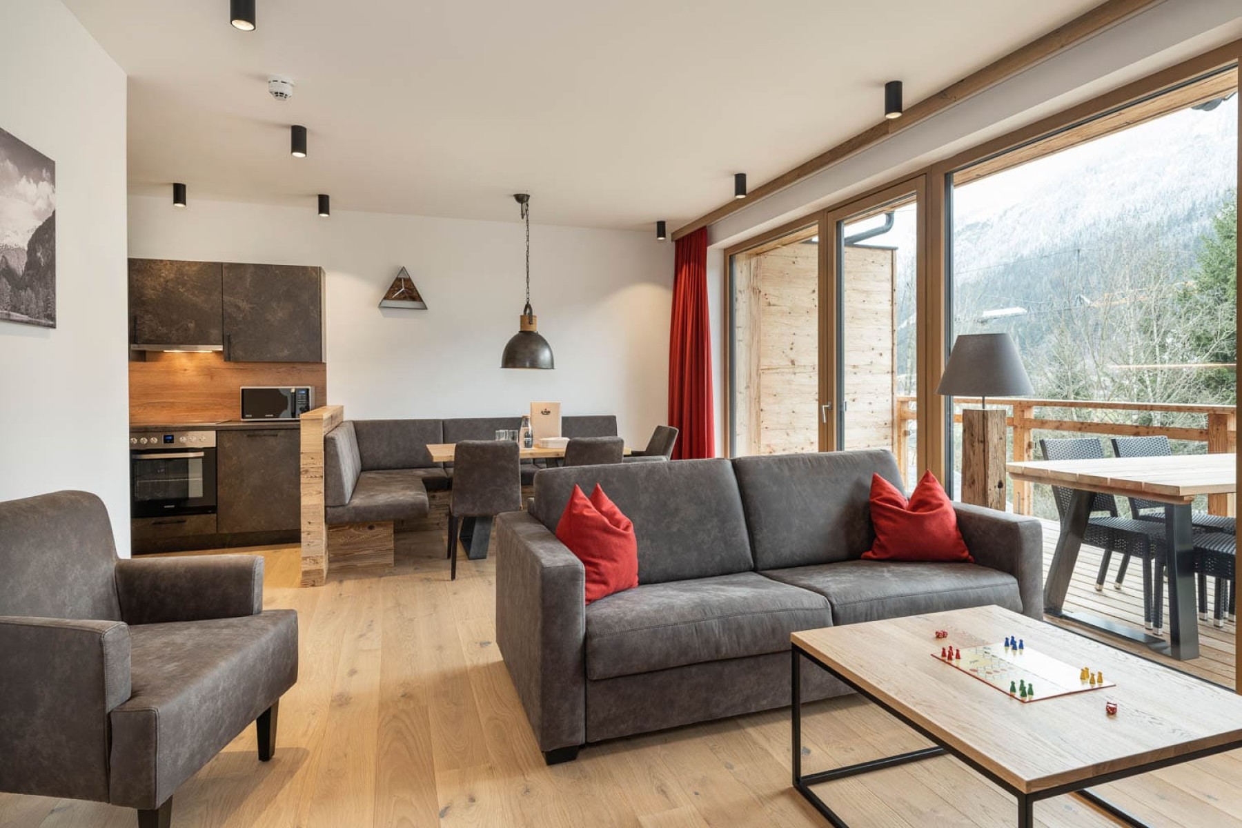 Gemütliches Wohnzimmer im Alpium