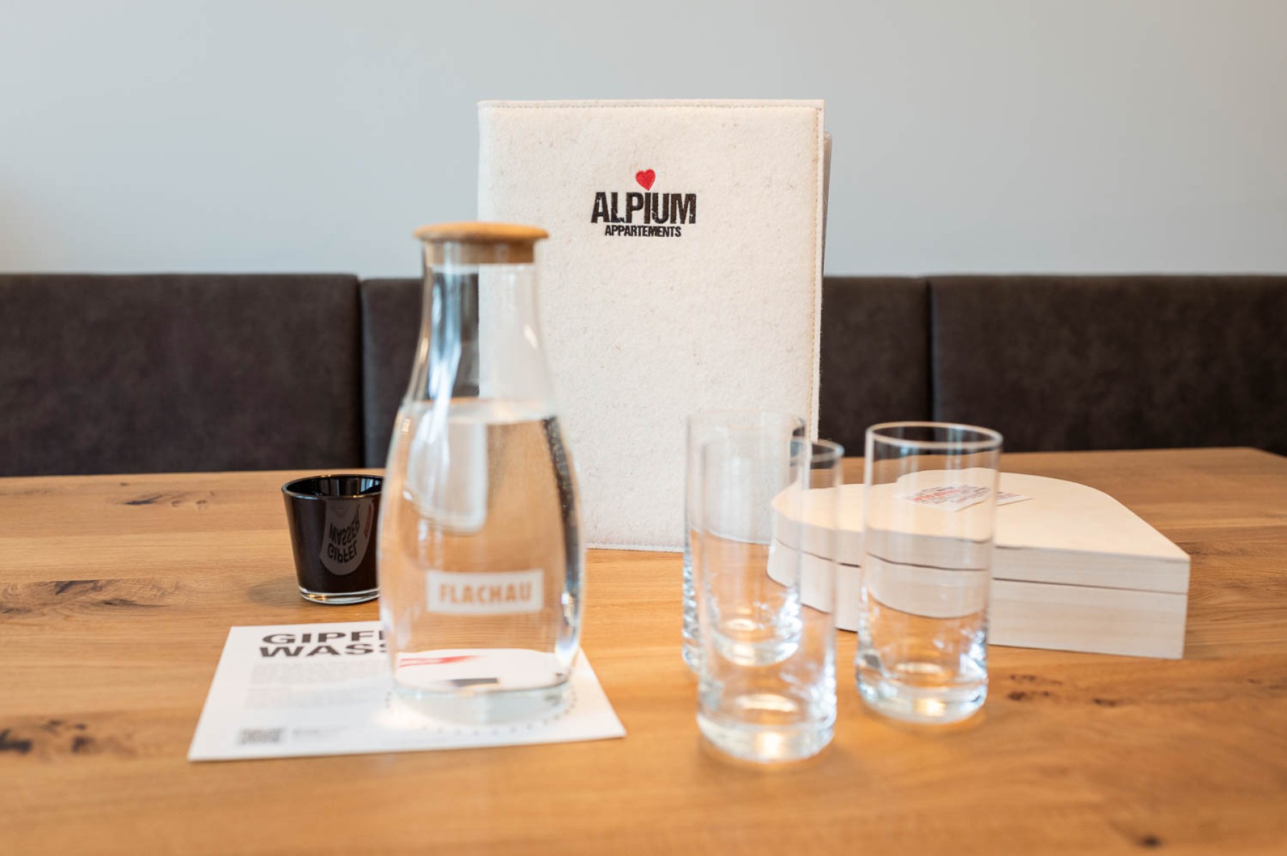 Gastgeschenke von den Alpium Appartements