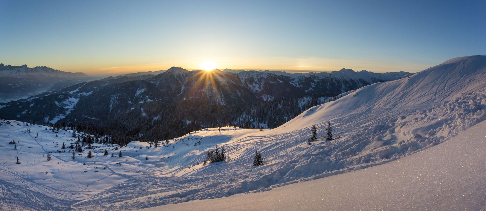 Sonnenuntergang am Griessenkar (c) Flachau Tourismus / Christian Fischbacher